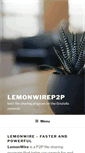 Mobile Screenshot of lemonwirep2p.com